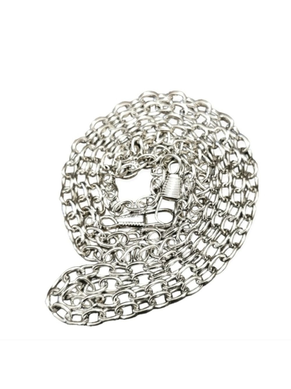 1 Generic faux Silver color chain strap for bags and wallets